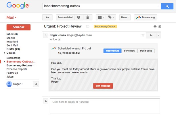 Boomerang for Gmail