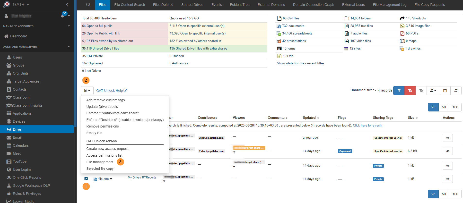 select the file by clicking onthe chekcmark beside its title then above that click on file operation button then in the drop down click on the file management button