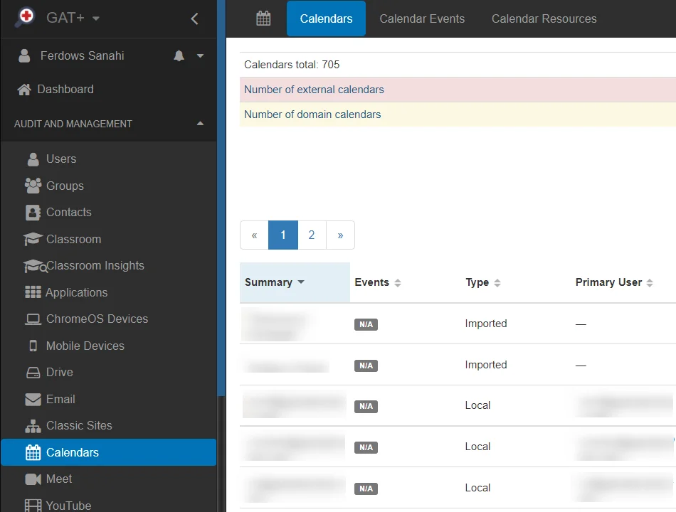 Auditing Google Calendars and Modify their ACL - GAT Knowledge Base