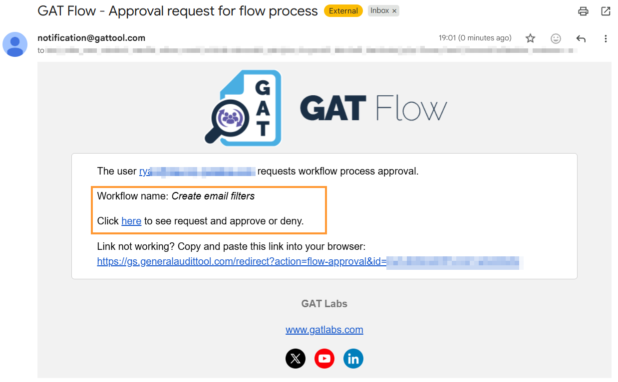 Security officer approval email