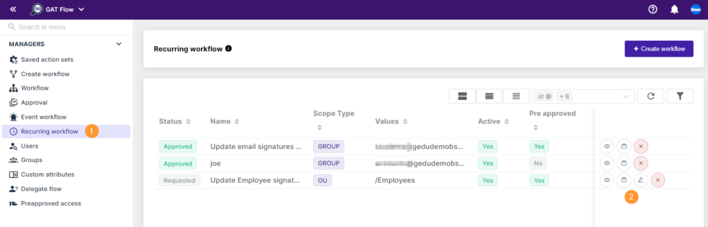 Recurring Workflows - Gat Knowledge Base