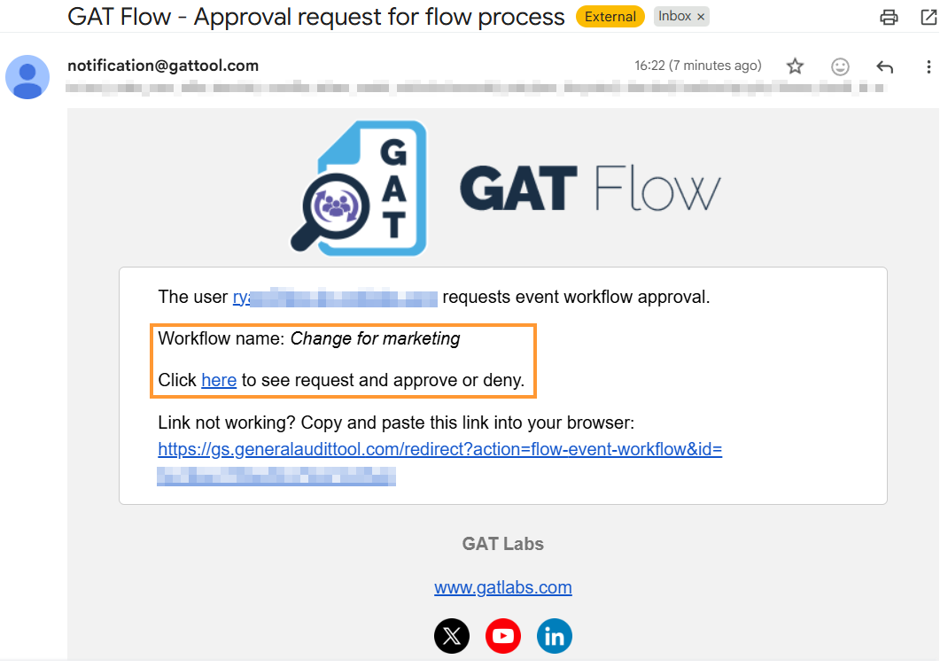 Security officer approval email