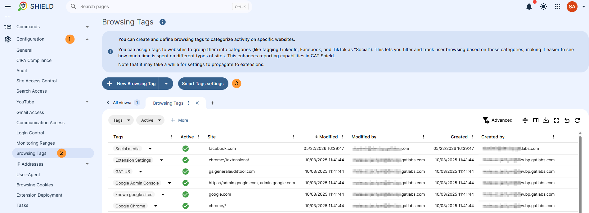 Enabling this feature automatically applies system-defined browsing tags to your traffic. Note that our built-in tag database is dynamic and continually updated to ensure the most accurate categorization.