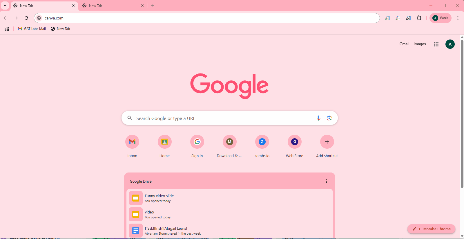 GIF showing visits of the websites is blocked 