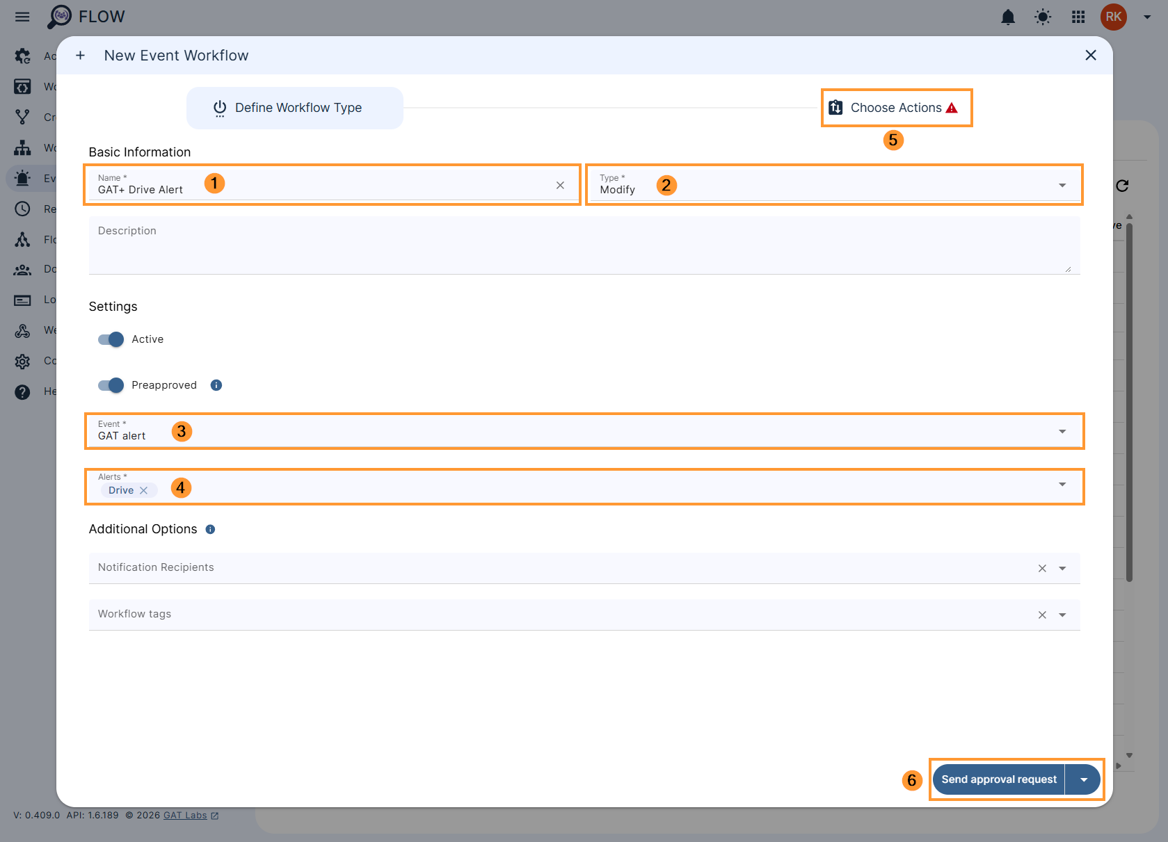 Step 2. Choosing workflow type