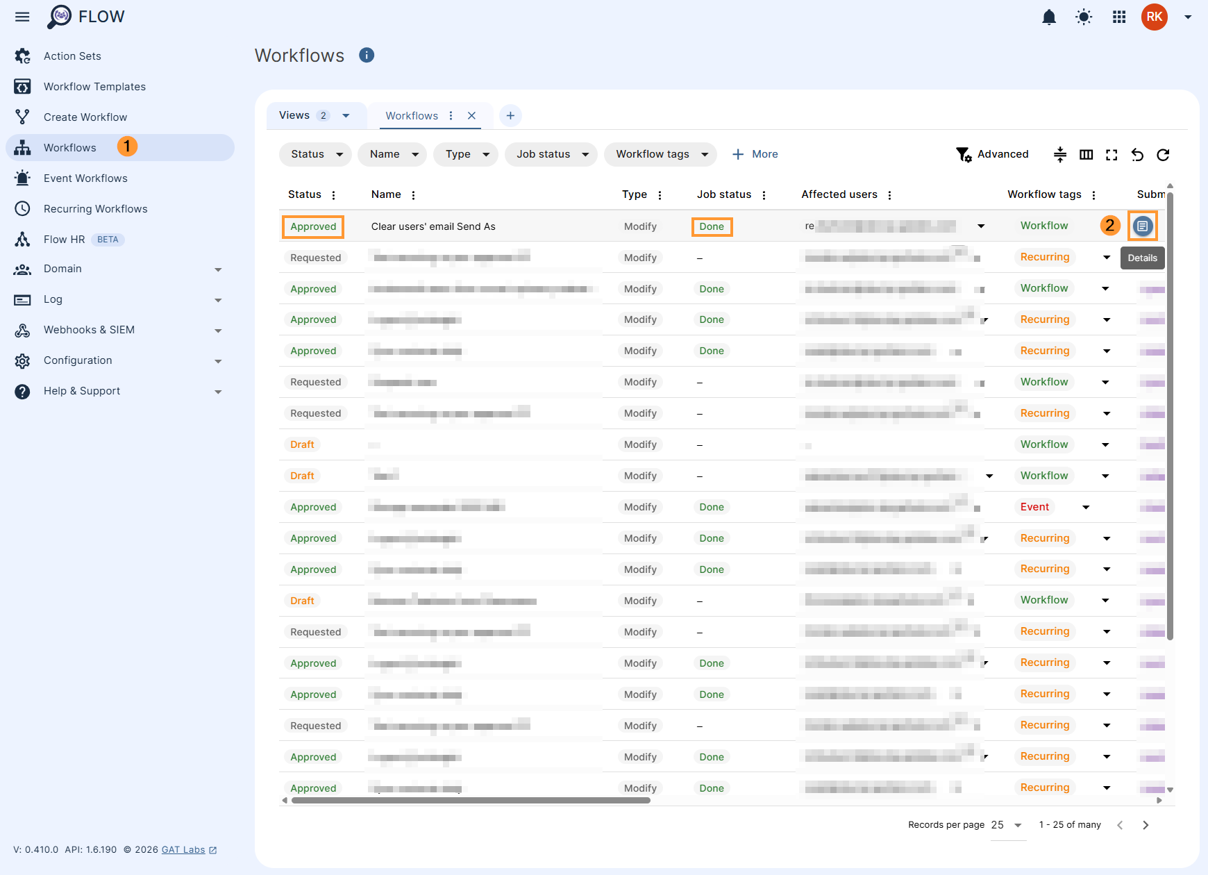 Workflow approved and done