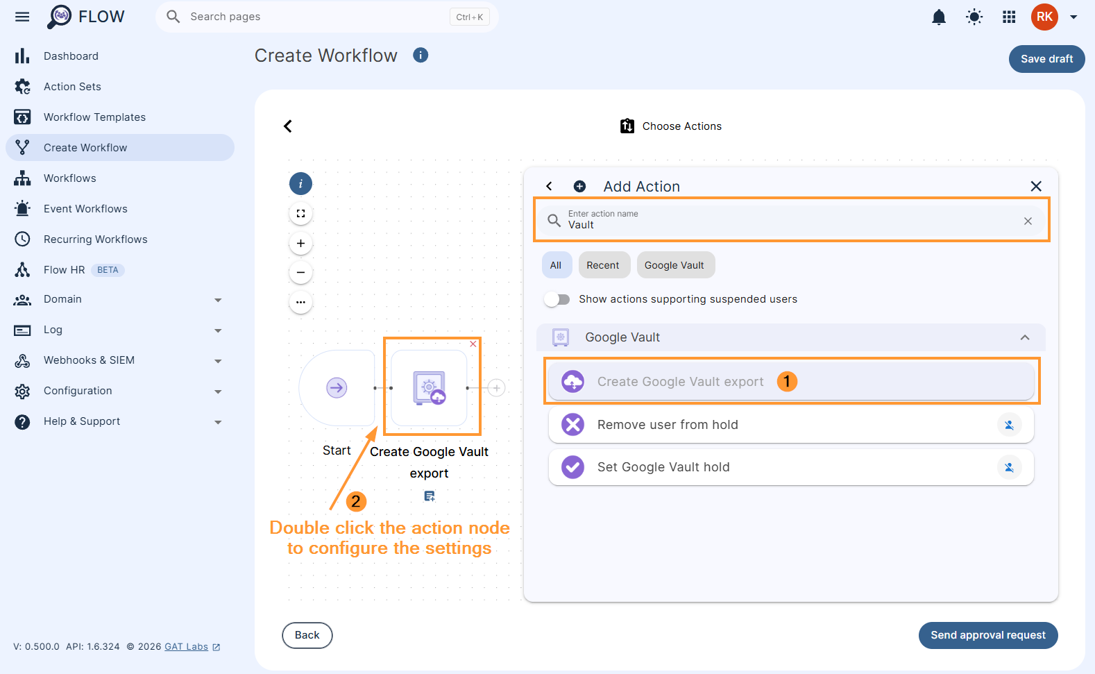 Google Vault Exports with GAT Flow