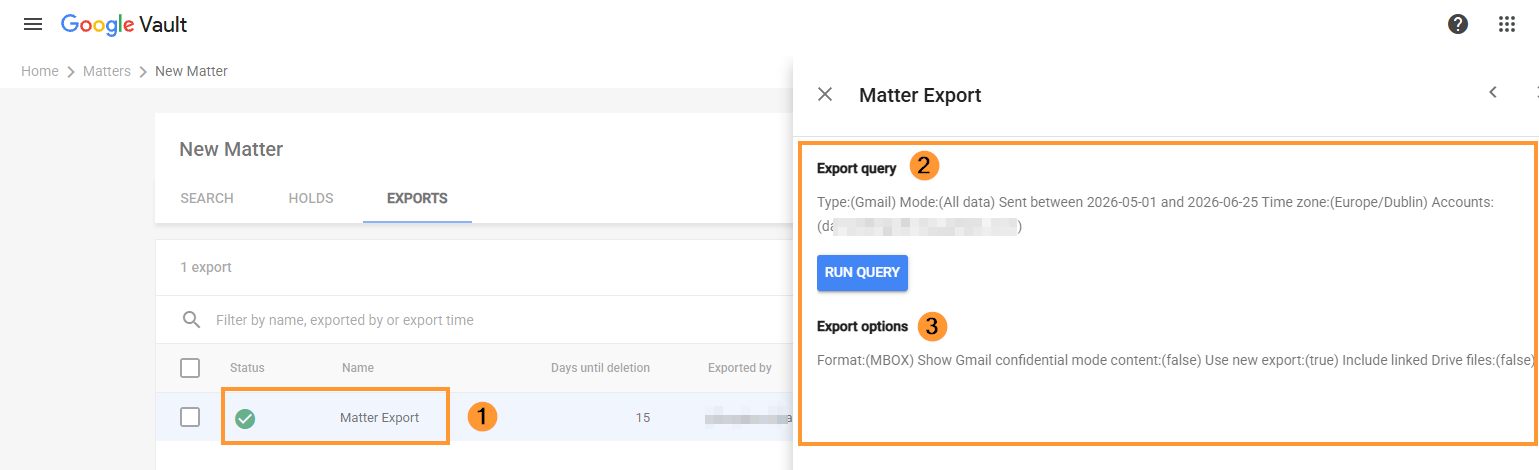 Google Vault Exports with GAT Flow