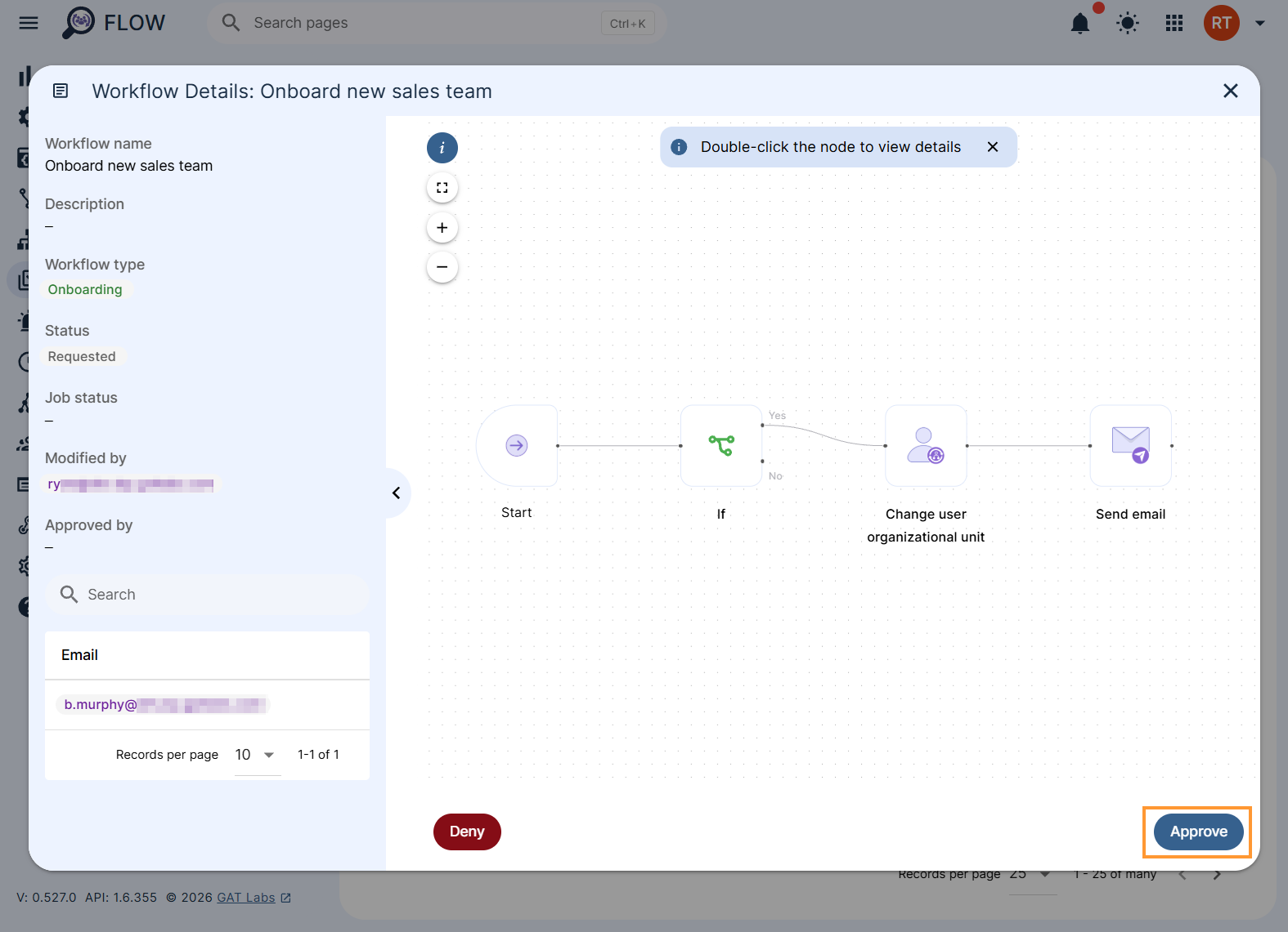 Workflow approval 