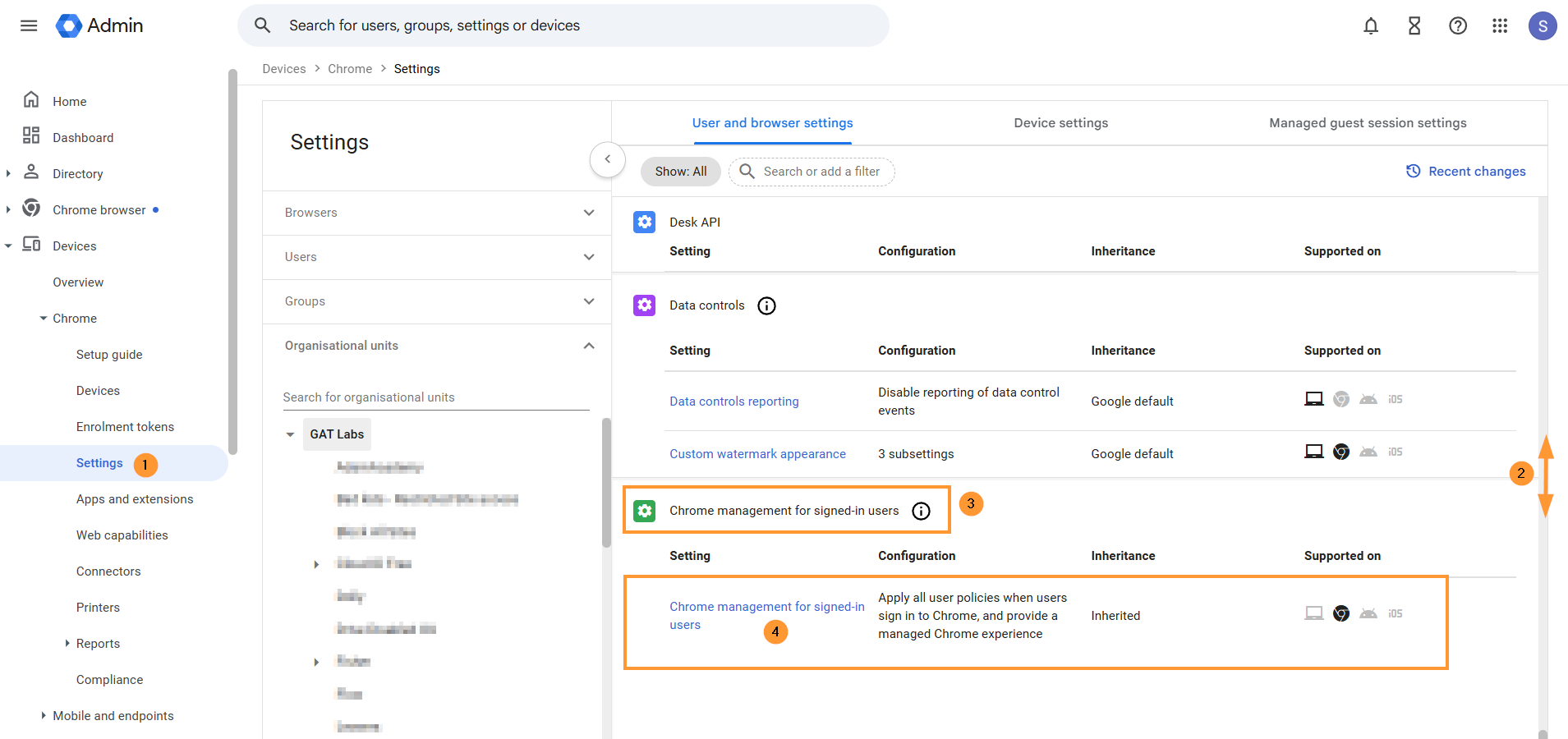 You can check this setting.

Adjust the settings for Chrome management for signed-in users

Navigate to Devices > Chrome > Settings > Users and browsers settings > Chrome management for signed-in users 
