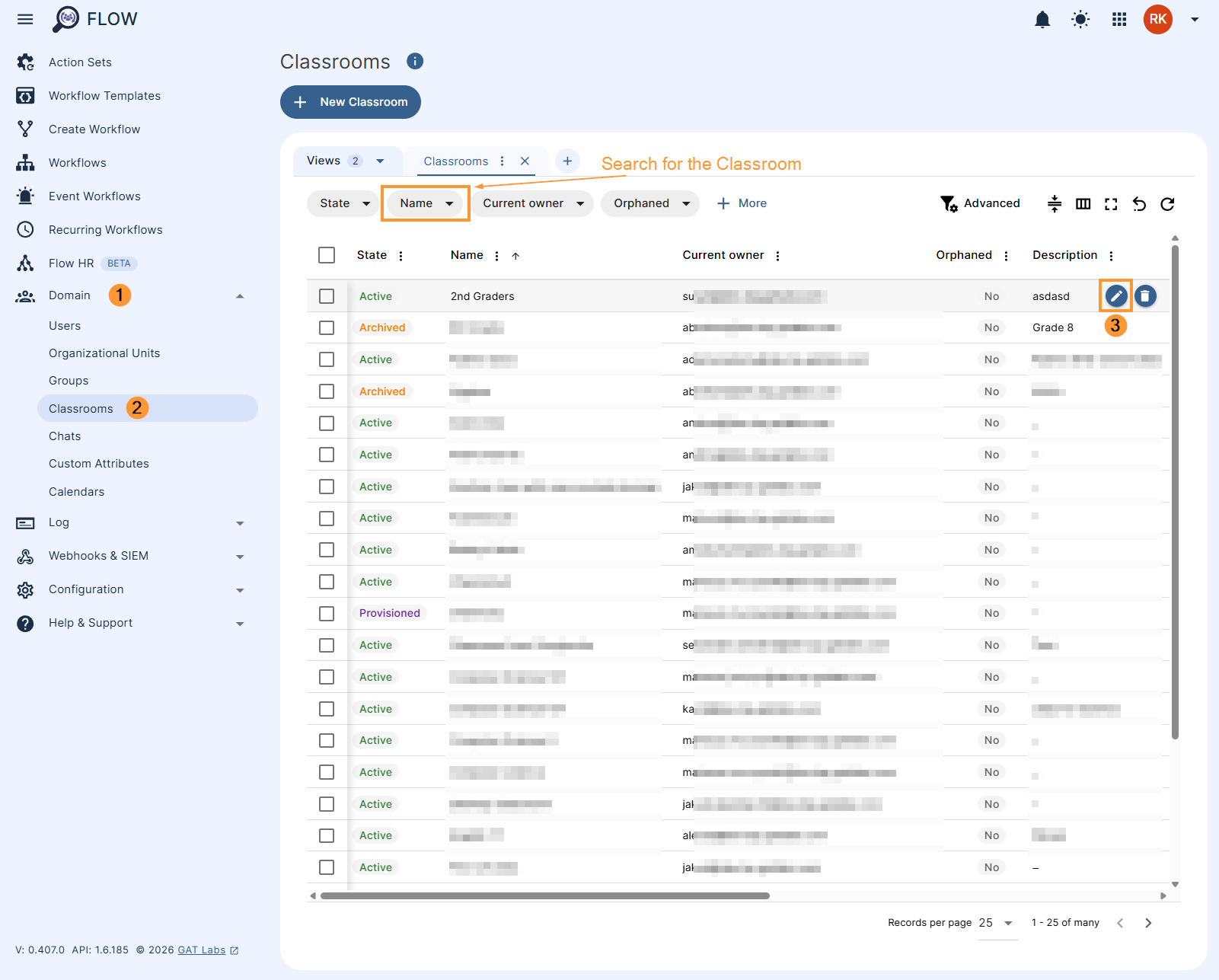 GAT Flow Google Classroom invites
