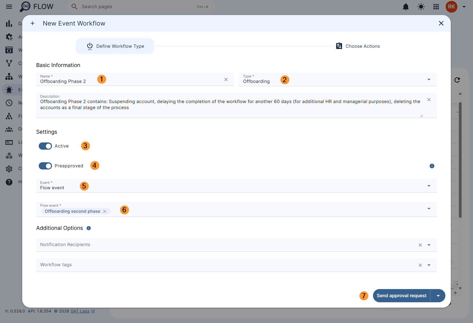Creating phase 2 of the offboarding event workflow