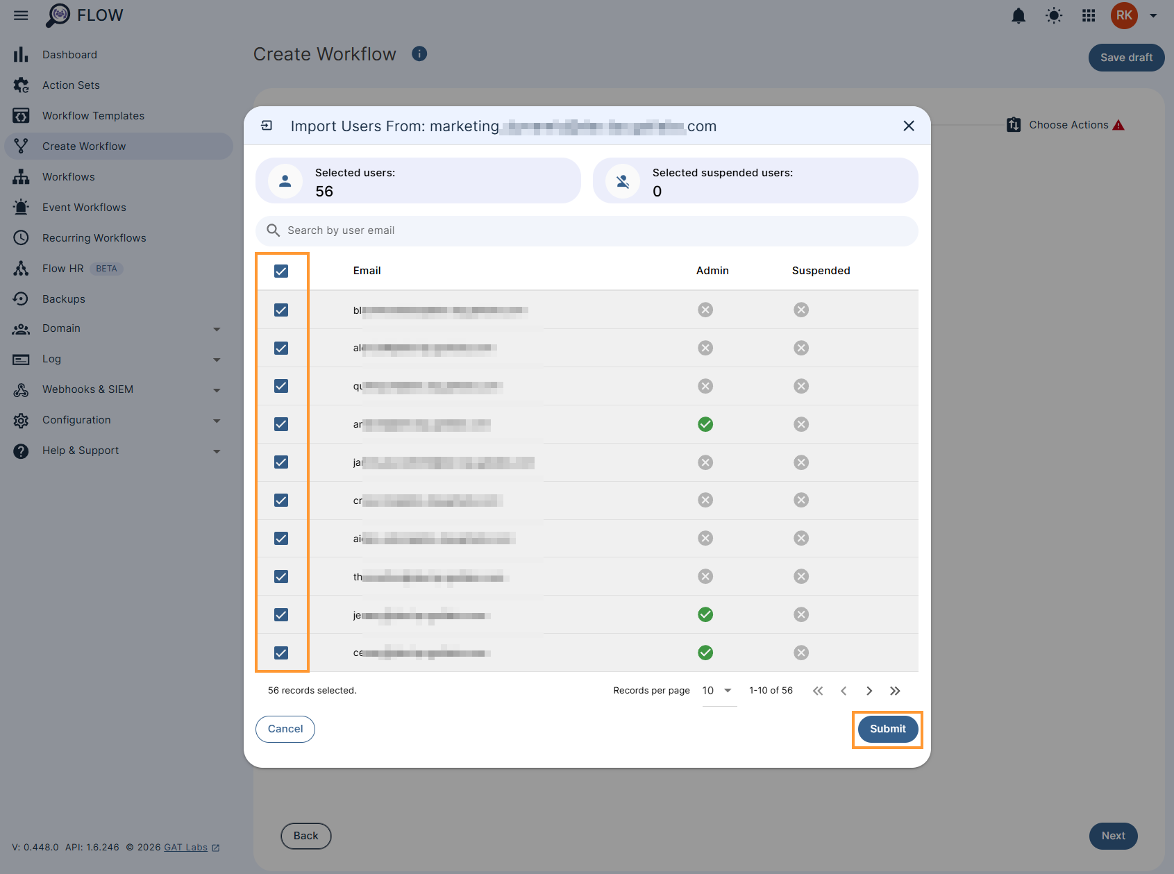 Adding group members to a GAT Flow workflow