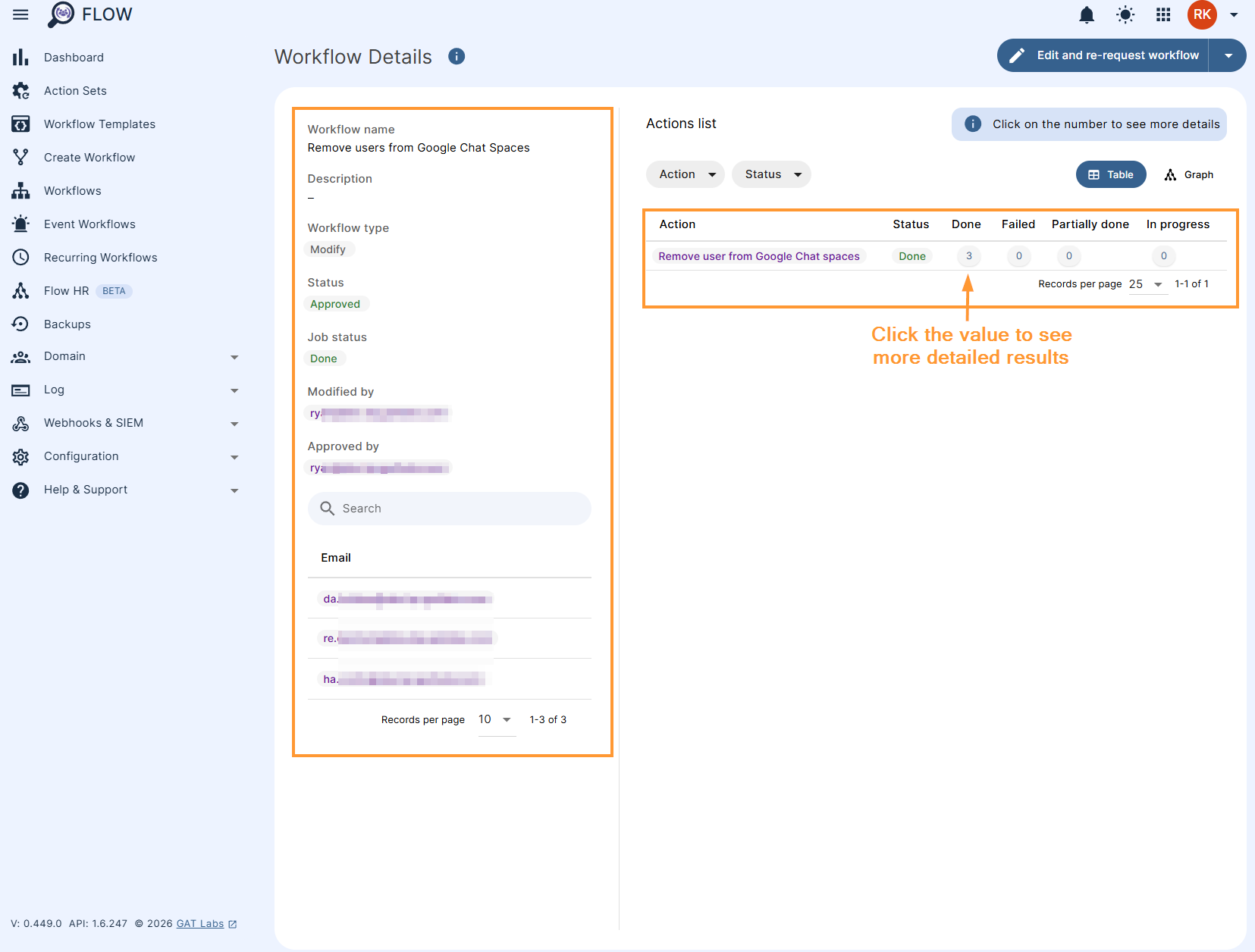 Workflow Results
