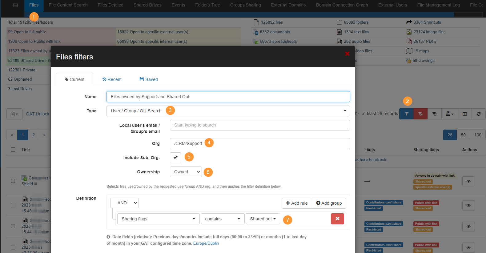 Externally Shared Google Drive Files