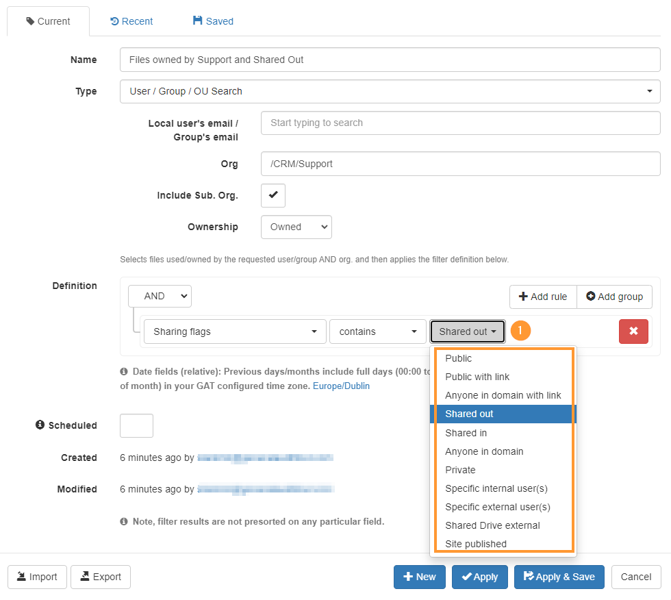 Find Externally Shared Google Drive Files