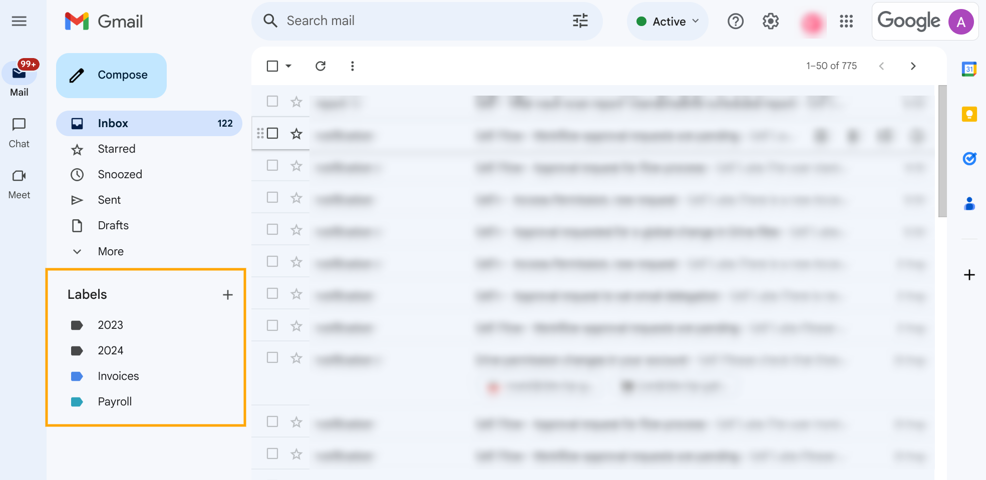 Bulk Gmail Label Clean Up