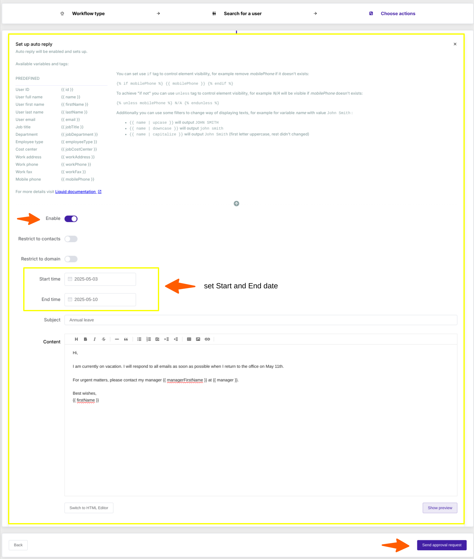 Automate Out-of-Office Replies in GAT Flow