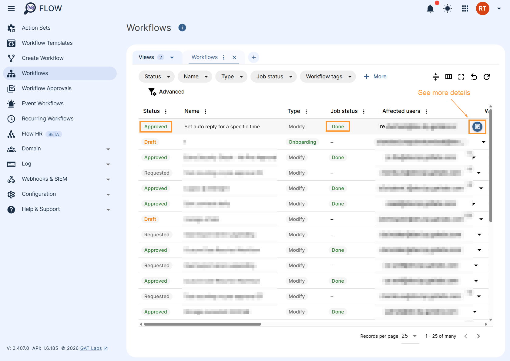 GAT Flow approved and done workflow