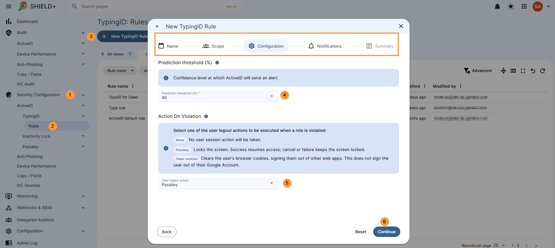 Navigate TypingID Rules in GAT Shield+