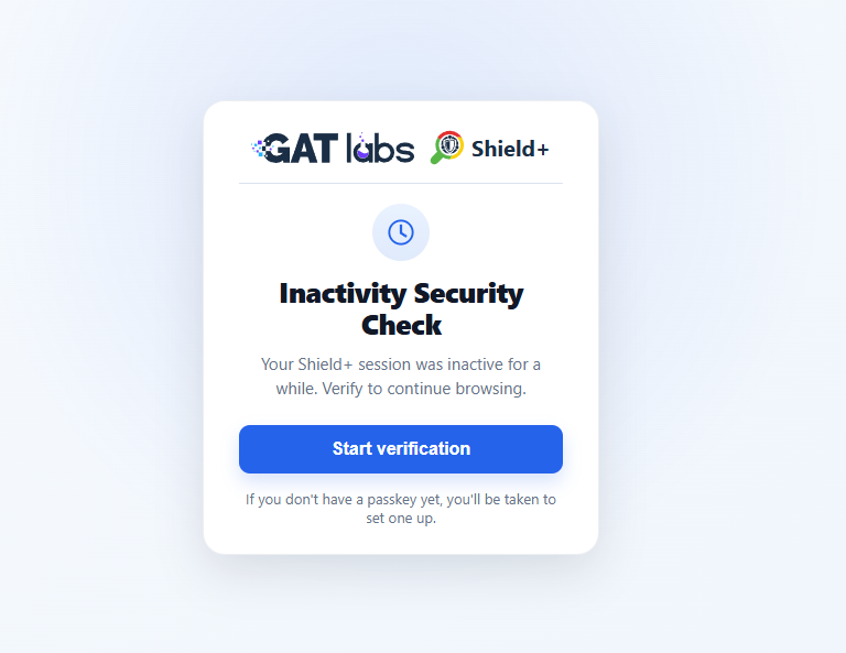 The end user will have a pop-up window where they need to set up and use the passkey to log in.