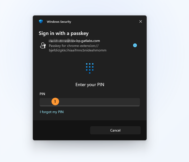 The passcode must be entered, and the user will be logged in again.