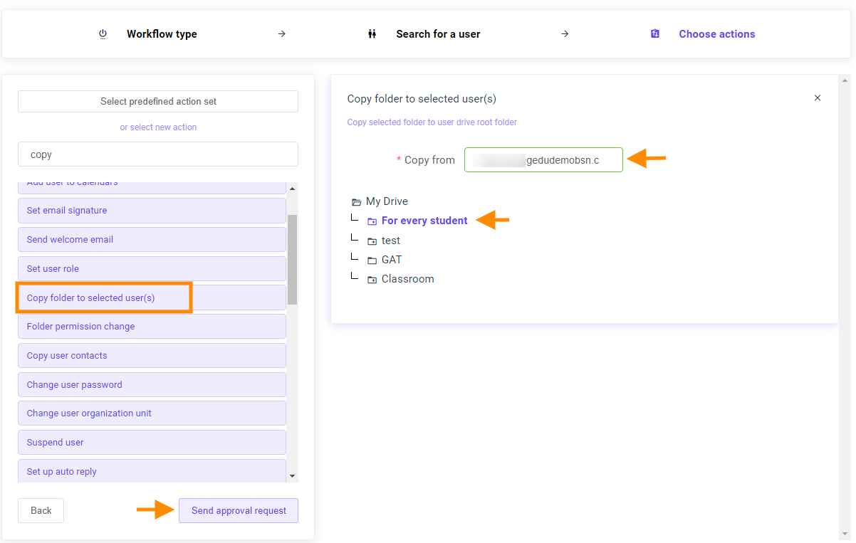 GAT Flow | Copy Folder to Selected Users in Bulk 7