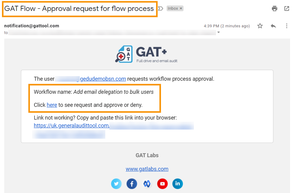 GAT Flow | Google Workspace Bulk Email Delegation 5