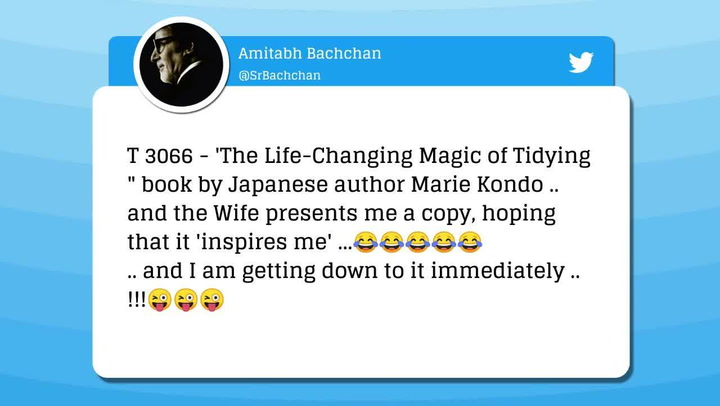 Amitabh bachchan Marie Kondo Tweet