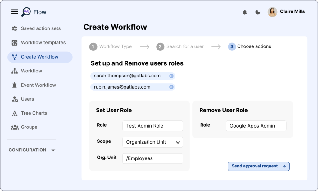 Onboarding email signature automation