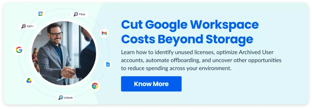 Cut Google Workspace Costs Beyond Storage