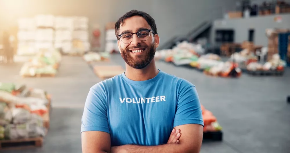 Nonprofit volunteers and community members